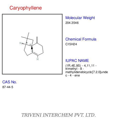 Caryophyllene - Colorless Liquid, CAS No 87-75-5, C15H24 | High Purity, Natural Spice Component, Versatile Aroma Chemical