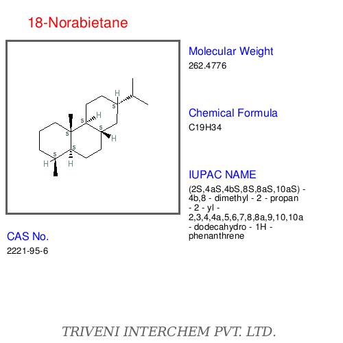 18-Norabietane - White Crystalline Solid, C20H34, 99%+ Purity | Organic Perhydrogenated Phenanthrene Derivative, Fichtelite Component