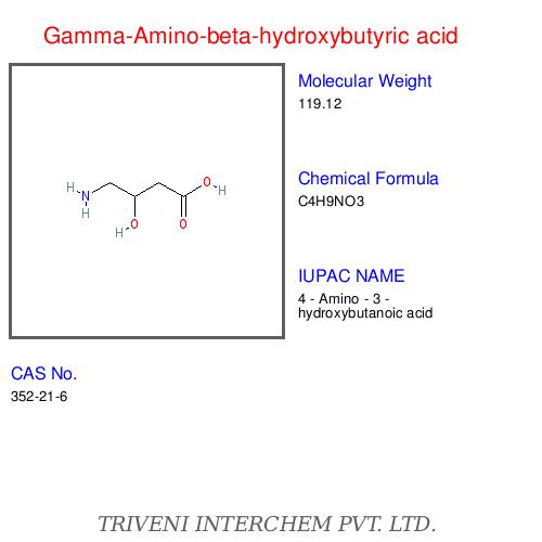 Gamma-Amino-beta-hydroxybutyric acid