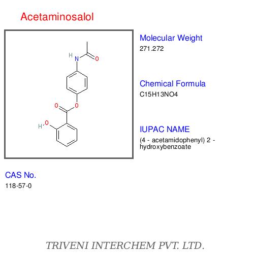 Acetaminosalol - White Powder, C15H13NO4, Purity 99% | Analgesic, Antipyretic, Pharmaceutical Intermediate