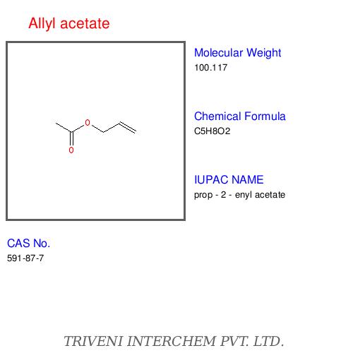 Allyl Acetate - C5h8o2, 108-110â°c Boiling Point | High Purity, Versatile Uses, Pleasant Odor