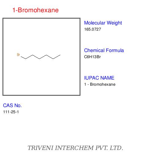 1-Bromohexane - Chemical Formula C6H13Br, Boiling Point 155-156 Â°C | Pharmaceutical Grade, High Purity, Versatile Reagent