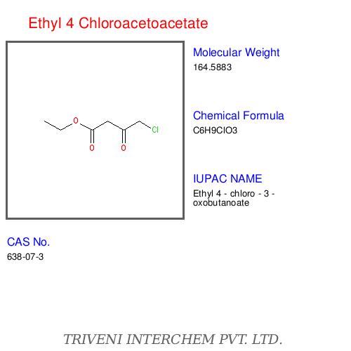 Ethyl 4 Chloroacetoacetate - Clear Liquid 98% Purity | Versatile Synthesis Chemical Intermediate