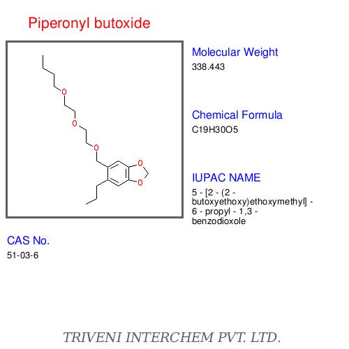 Piperonyl Butoxide - C19H28O3, CAS 51-03-6, Molecular Weight 221.31 | Synergistic Insecticide Potency Enhancer, Water-Insoluble