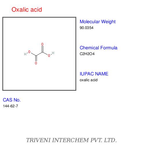 Oxalic Acid - Colorless Crystals, C2H2O4, CAS 6153-56-6 | High Purity, Effective Cleaning, Water Soluble