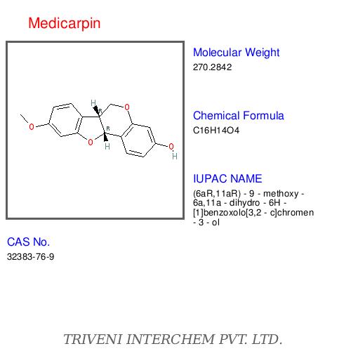 Medicarpin - CAS No 52022-16-8, Molecular Weight 476.50 | Nodule Formation, Flavonoid Pathway, Root Development, Water Soluble, High Purity