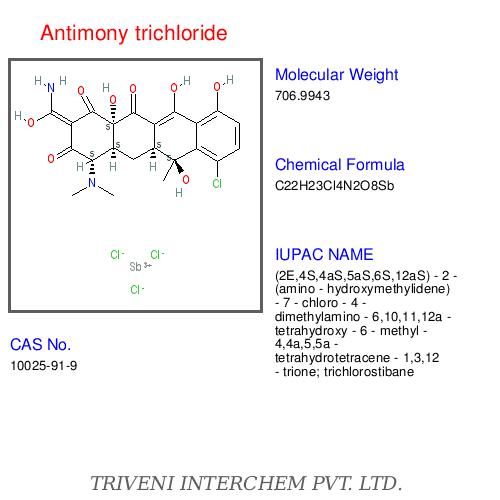 Antimony Trichloride - Colorless Solid, SbCl3, CAS 10025-91-9, Melting Point 73.4°C | High Purity, Versatile Reagent, Efficient Catalysis