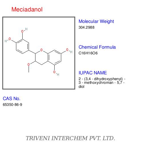 Meciadanol - Synthetic White Powder, C16H16O6, 99% Purity | O-Methylated Flavanol, Catechin Derivative