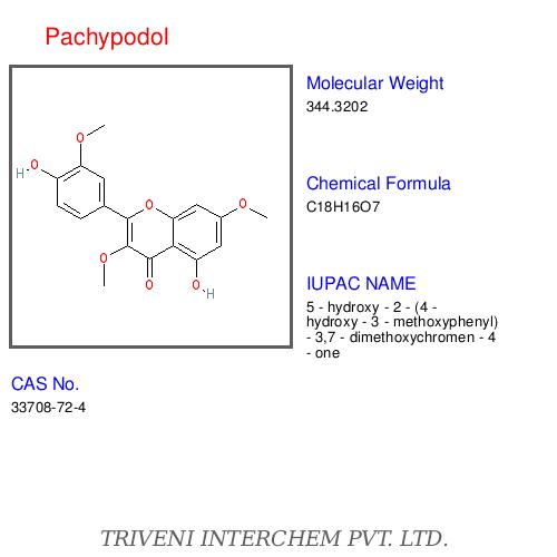 Pachypodol - White Crystalline Powder, Cas 6272-10-8 | Natural O-methylated Flavonol, Antioxidant, Anti-inflammatory