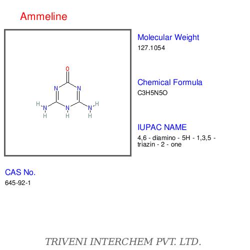 Ammeline - White Crystalline Powder, C3H6N6O | High Purity, Reactive, Versatile