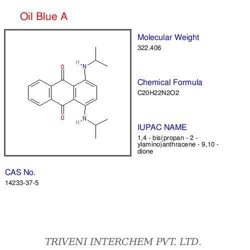 Oil Blue A - C37H34N2O2 Dye for Polystyrene and Acrylic Resins, Lightfast Durable Color