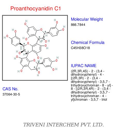 Proanthocyanidin C1 - Grape-Derived Epicatechin Trimer Powder, White to Light Brown, High Purity, Water Soluble Antioxidant