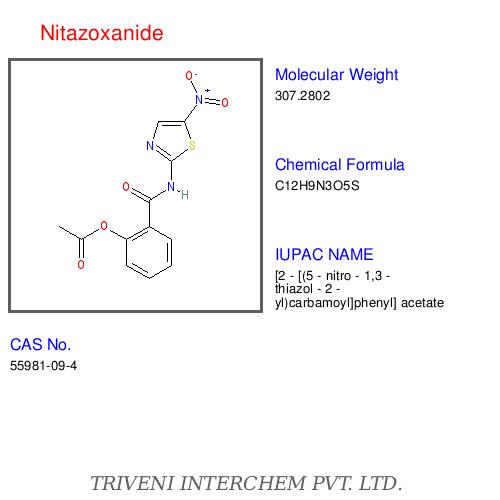 Nitazoxanide - Light Yellow Crystalline Powder, CAS 57766-23-9 | Antiparasitic, Antiviral, Broad-Spectrum, Effective