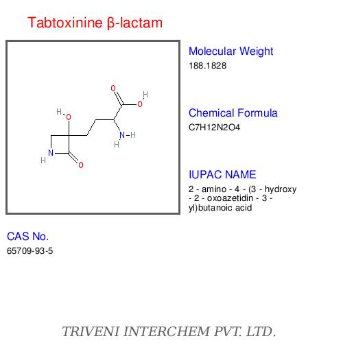 Tabtoxinine Î²-Lactam - Chemical Formula C9H15NO4, CAS No 59743-88-8 | Monobactam Antibiotic, Enzyme Inhibition, High Purity â¥98%