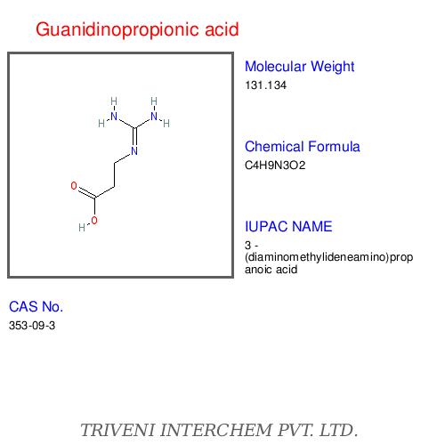 Guanidinopropionic Acid - White Crystalline Powder, CAS 100-06-3 | High Purity, Dietary Supplement, Muscle Growth