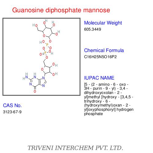 Guanosine Diphosphate Mannose - CAS No 102674-76-8, Molecular Weight 404.20 g/mol, High Purity, Mannosyltransferase Substrate, Enzyme Studies