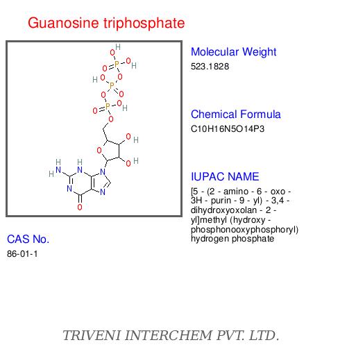 Guanosine Triphosphate - CAS 56-65-5, Molecular Weight 521.2 | Signal Transduction, G-Protein Coupling, Second Messenger, Research Applications