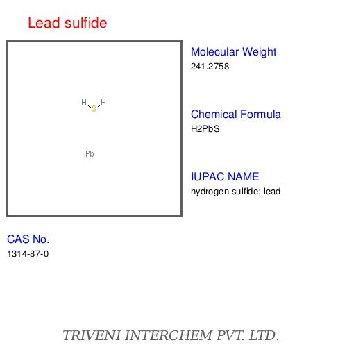 Lead Sulfide Pbs - Cas 1314-87-0, 99.9% Purity, Electronic Grade, Insoluble In Water