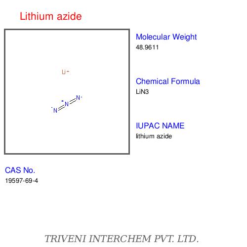 Lithium Azide - White Crystals LiN3 CAS 2150-11-7 | High Purity Precise Synthesis Versatile Applications