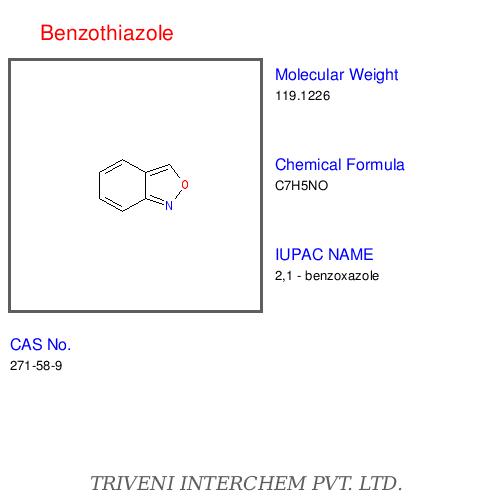 Benzothiazole - White Crystalline Powder, 230-232°C Boiling Point | High Purity, Versatile, Reliable, Cost-Effective