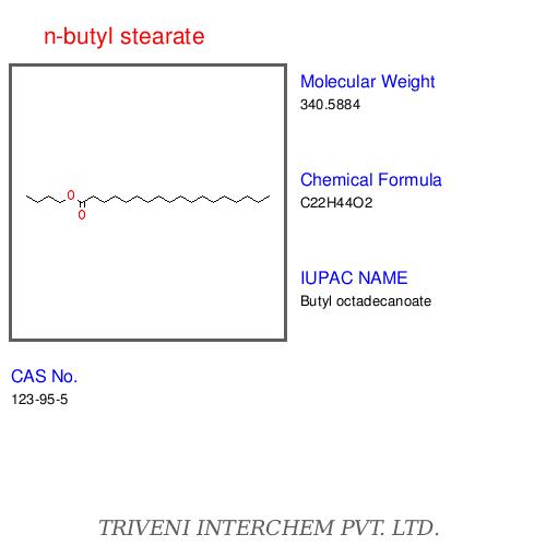 N-butyl Stearate - Chemical Formula C20h40o2, Boiling Point 340â°c | Lubricant, Emollient, Solvent, Plasticizer, Water Repellent