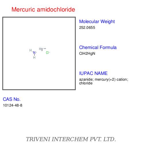 Mercuric Amidochloride - Inorganic Polymer, White, CAS 10112-97-8 | High Purity, Chemical Stability, Insoluble in Water