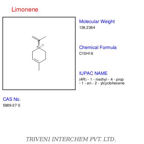 Limonene - Chemical Formula C10H16, Boiling Point 176├В┬░C | Renewable Solvent, Chemical Precursor, Citrus Fragrance, Biodegradable, Eco-Friendly