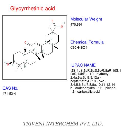 Glycyrrhetinic Acid - White Powder, C30H46O4, 470.68 MW | Bitter Masking, Ulcer Support, Expectorant, Flavoring Agent