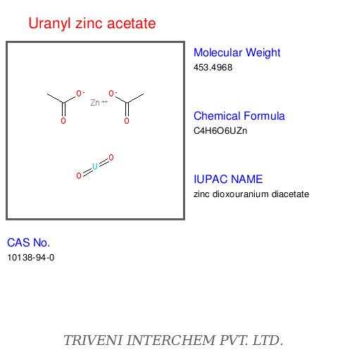 Uranyl zinc acetate