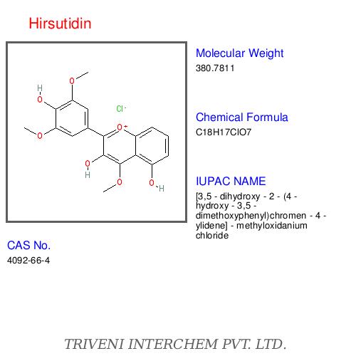 Hirsutidin - Natural Compound Water-Soluble, CAS 6621-10-4 | Madagascar Periwinkle Petal Extract, Pharmaceutical Research