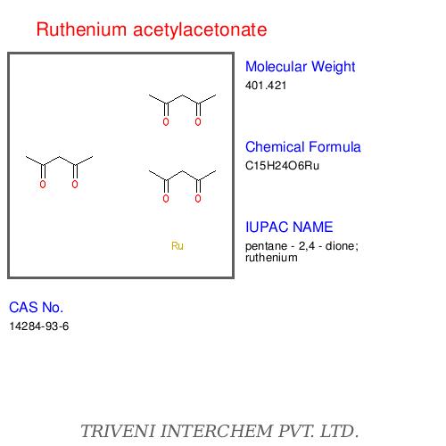 Ruthenium acetylacetonate
