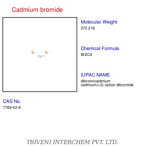 Cadmium Bromide - Chemical Formula CdBr2, 99.99% Purity | High Purity, Consistent Quality, Water-Soluble