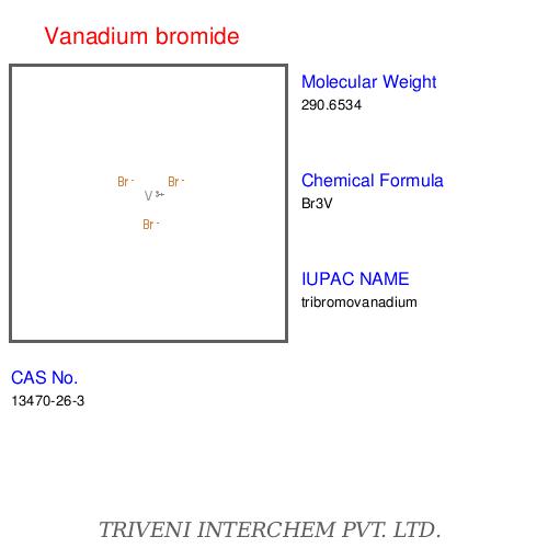 Vanadium Bromide - VBr3 Dark Green, 100g | 99.5% Purity, Research Grade, Catalysis & Synthesis