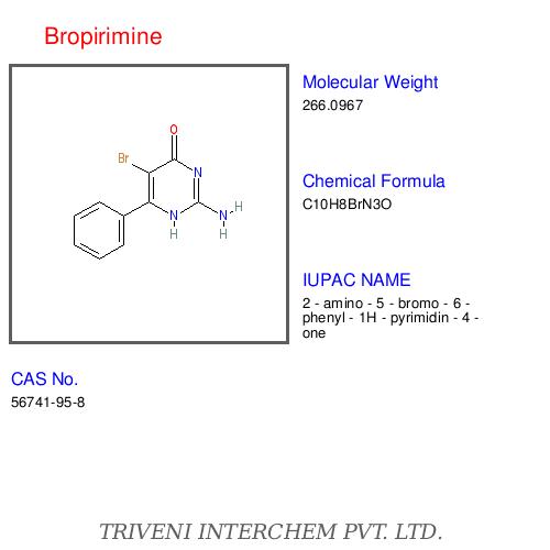 Bropirimine - C30H42N2O6, Molecular Weight 606.67 | Oral Immunomodulator, Bladder Cancer Clinical Trials, 99% Purity