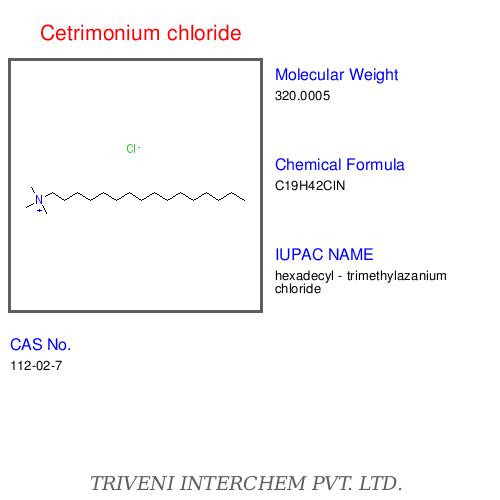 Cetrimonium Chloride - White, C18H38ClN, CAS 112-02-7 | Antiseptic, Conditioning Agent, Hair Care