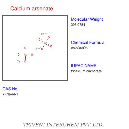 Calcium Arsenate - White, Ca3(AsO4)2, CAS 7778-43-0 | Highly Soluble, Effective Germicide, Toxic Pesticide