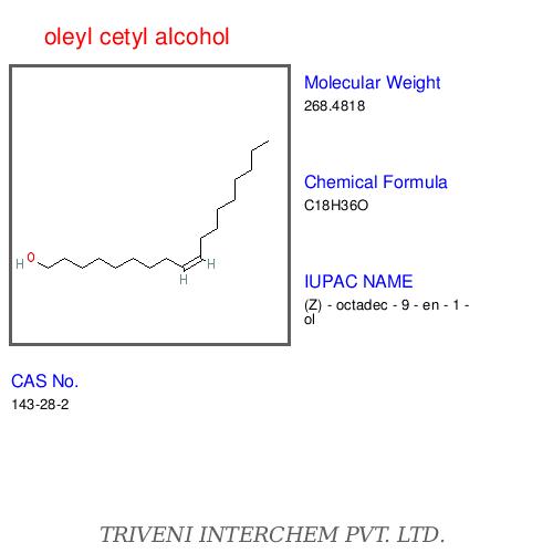 oleyl cetyl alcohol