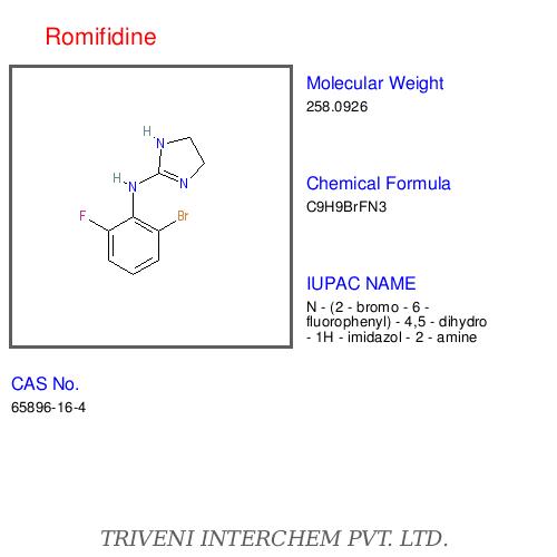 Romifidine - Crystalline Powder, C14H18Cl2N2O, CAS 20690-82-4 | Veterinary Sedative, Clonidine Analog, Muscle Relaxant