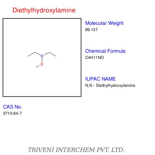 Diethylhydroxylamine - Chemical Formula C4H11NO, 98% Purity, High Purity, Precise Synthesis, Reactive Intermediate