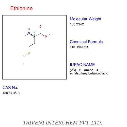 Ethionine - C6H13NO2S, 1kg & 5kg, 99% Purity | Methionine Antagonist, Amino Acid Inhibitor, Research Reagent