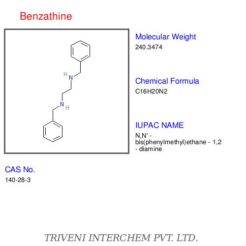Benzathine - White Crystalline Powder, CAS No 61-33-6 | Stable Penicillin, Prolonged Sojourn, Tissue Stabilization