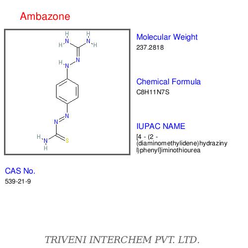 Ambazone - C34H37N5O3, 99.0% Purity, Slightly Water Soluble | Bacteriostatic Action, Broad-Spectrum Streptococcus Agent