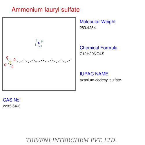 Ammonium lauryl sulfate