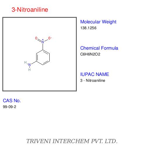 3-Nitroaniline - C6H6N2O2, CAS 552-21-0, Purity 98% | Stable Compound, Low Bioaccumulation Potential