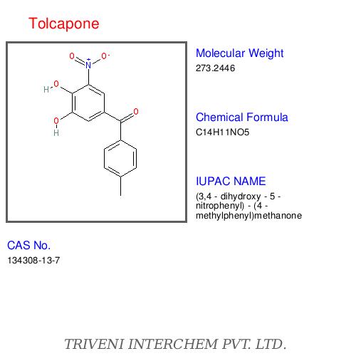 Tolcapone - Powder, C20H21NO3, CAS 131061-13-1 | Parkinson's Disease Adjunct, Levodopa/Carbidopa Usage, Symptom Relief