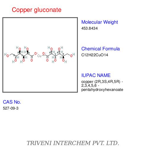 Copper Gluconate - Powder CAS 527-09-9 C12H22CuO14 | High Purity Bioavailable Copper Water Soluble