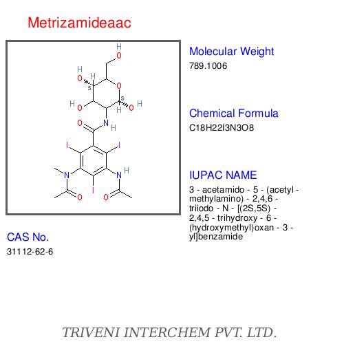 Metrizamideaac - White Powder, C12H22N2O8 | Non-Ionic, Radiopaque, High Density, Water Soluble, Low Toxicity