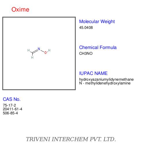 Oxime - Chemical Formula C2H5NO, Boiling Point 114-115 °C | High Purity, Versatile Use, Stable Compound