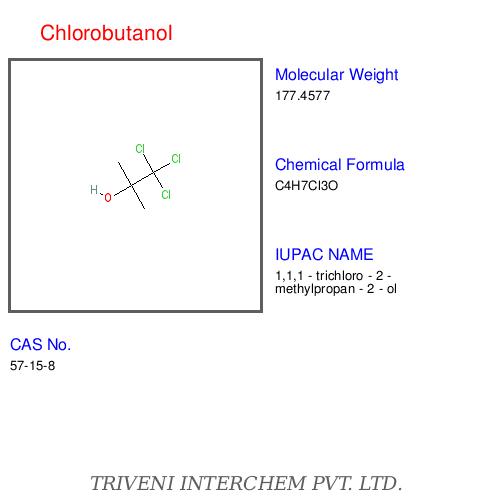 Chlorobutanol - White Crystalline Powder, 99% Purity | Antibacterial, Antifungal, Long-Term Stability, Multi-Ingredient Preservative