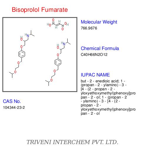 Bisoprolol Fumarate - White Crystalline Powder, CAS 126514-60-8 | High Purity, Precise Formulation, Reliable Source